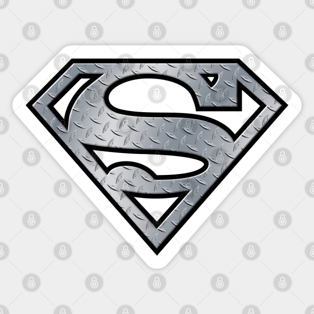 SUPER - Diamond plate Sticker by ROBZILLA